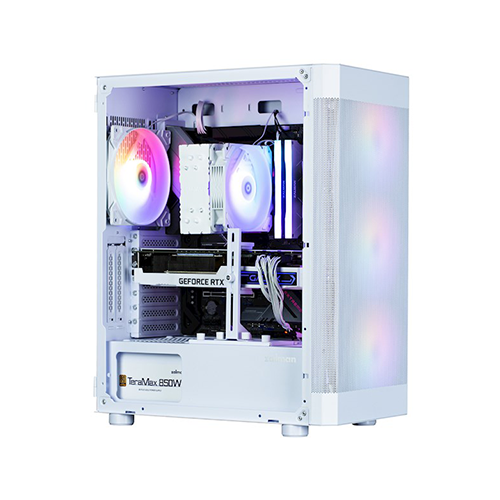 ქეისი - Zalman I4 TG White - 4x120 Fan RGB