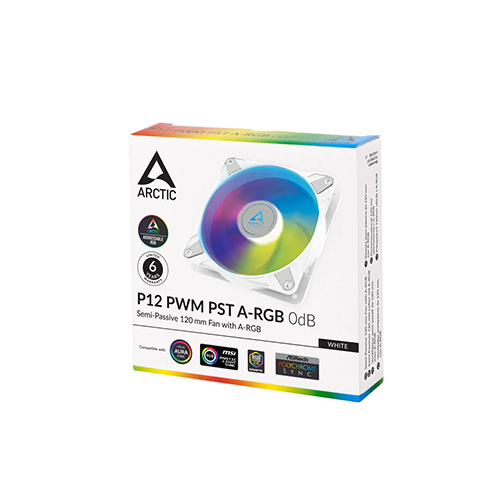 ქეისის გაგრილება - Arctic P12 PWM PST ARGB 120 mm White