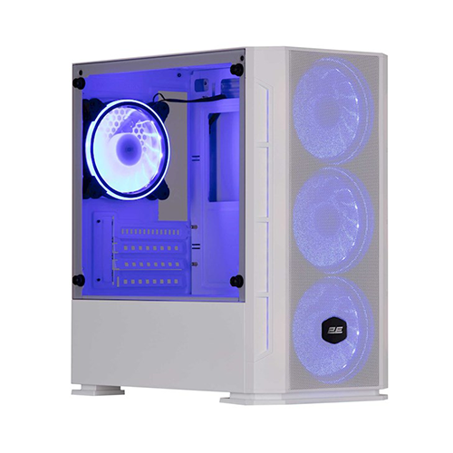 ქეისი + პულტი - 2E Gaming Calleo GB700W White - 4x120 Fan ARGB