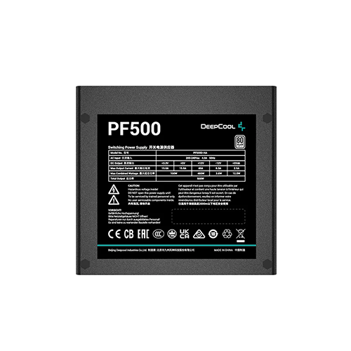 კვების ბლოკი - Deep Cool PF 500 500 Watt 80 Plus