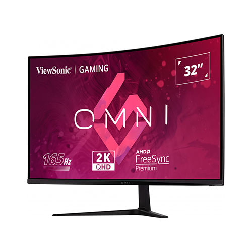 რკალური მონიტორი - ViewSonic Omni VX3218C - 32 Inch / 2K / VA / 180 Hz / 1 Ms