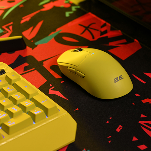 უკაბელო მაუსი - 2E Gaming MG355 RGB Yellow WL