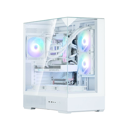 ქეისი - Zalman P40 Prism White - 1x120 Fan ARGB