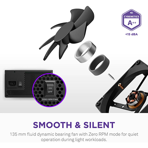 კვების ბლოკი - NZXT C1000 Core 1000 Watt 80 Plus Gold Full Modular Black