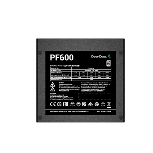 კვების ბლოკი - Deep Cool PF 600 600 Watt 80 Plus