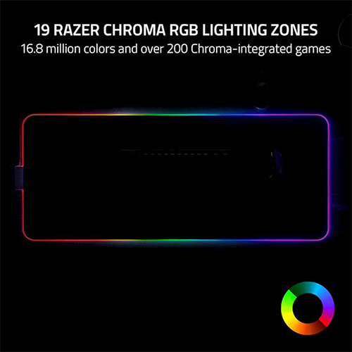 მაუსპადი - Razer Strider Chroma RGB XXL Black - 90x37 სმ