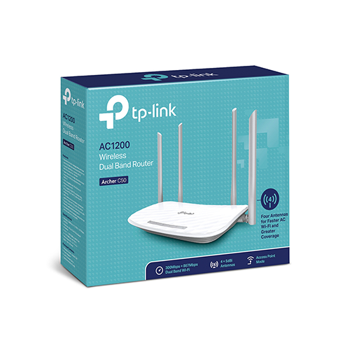 WiFi როუტერი - TP-Link AC1200 Archer C50