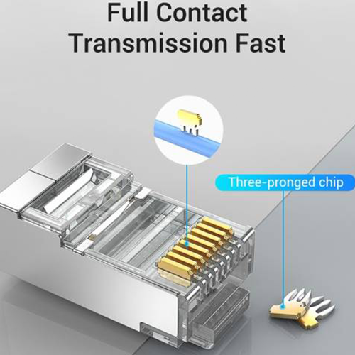 ინტერნეტის კაბელის ჯეკი - Vention DCR0-100 Cat6 RJ45