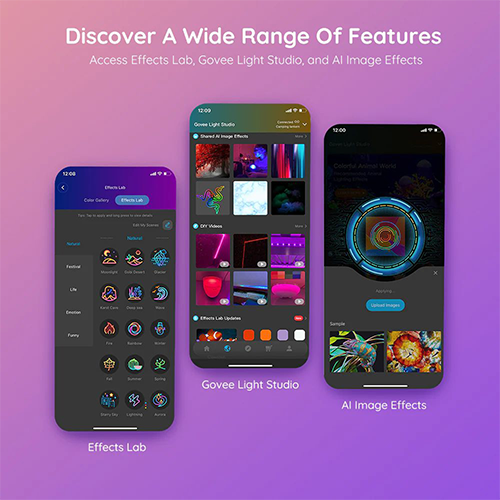 Govee RGBIC Basic Wi-Fi + Bluetooth LED Strip Lights 10მ