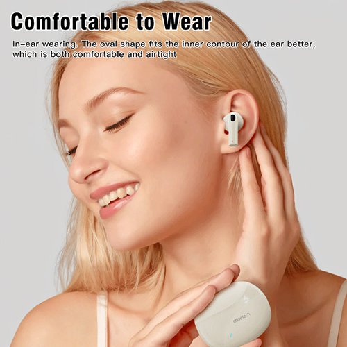 Mobile Earbuds - Choetech TWS True Wireless Earbuds BH-T24 Light Yellow
