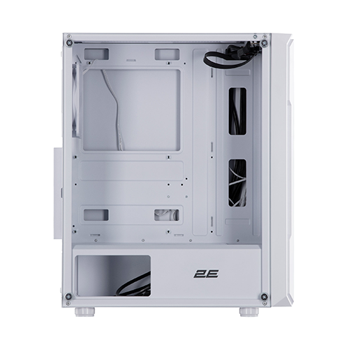 ქეისი - 2E Gaming Hexagon G338W White - 3x120 Fan ARGB