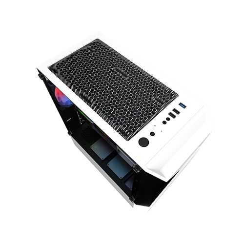 ქეისი - 1ST Player Firerose F3-A White - 4x120 Fan RGB