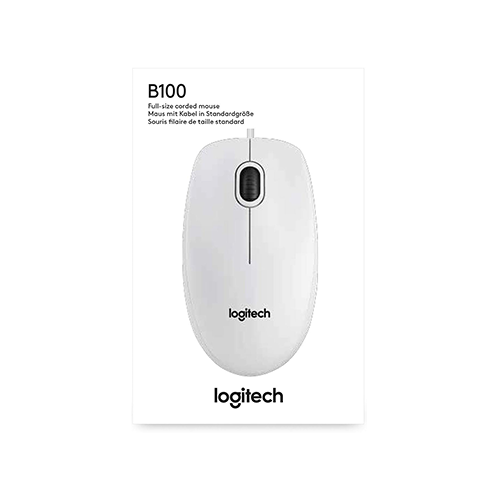 მაუსი - Logitech B100 Corded White