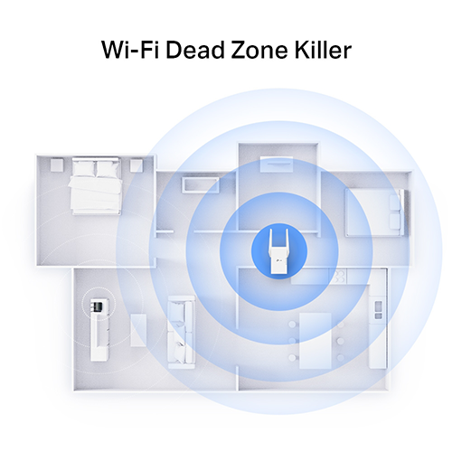 Wi-Fi გამაძლიერებელი - TP-Link RE705X AX3000 Wi-Fi 6