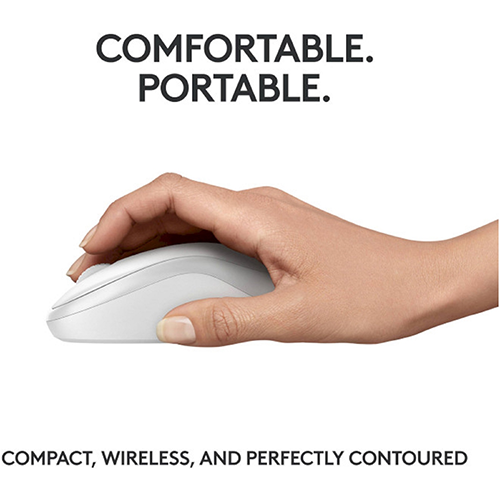 უკაბელო Bluetooth მაუსი - Logitech M240 White Silent BT