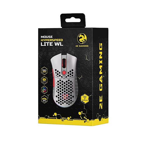 უკაბელო ტენვადი მაუსი - 2E Gaming Hyper Speed Lite RGB Retro White Rechargable WL