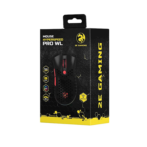 უკაბელო ტენვადი მაუსი - 2E Hyper Speed Pro RGB Black Rechargeable WL