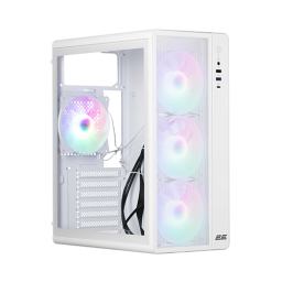 ქეისი - 2E Gaming Credo Plus V510W White - 4x120 Fan LED