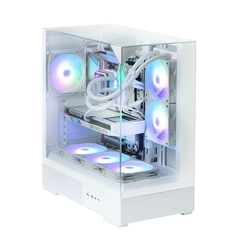 ქეისი - Zalman P40 Prism White - 1x120 Fan ARGB