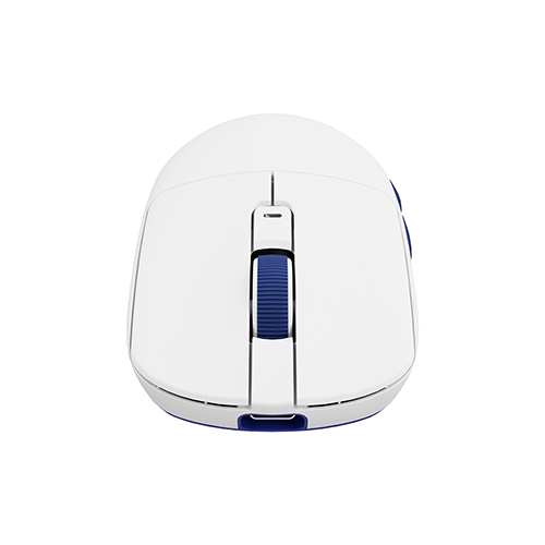 უკაბელო ტენვადი Bluetooth მაუსი - Royal Kludge RK M30 White-Blue Rechargeable WL BT