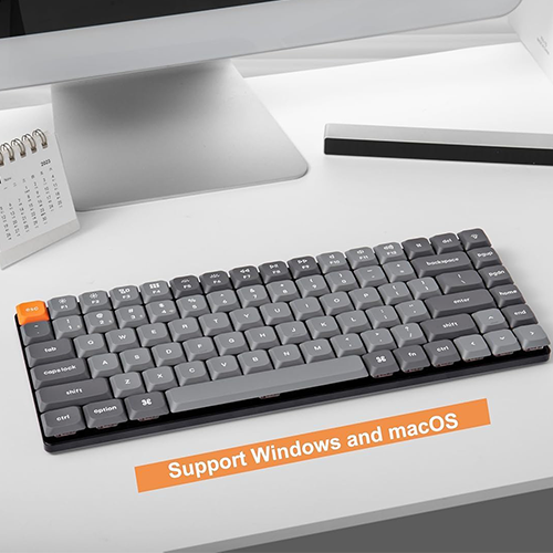 უკაბელო ტენვადი მექანიკური კლავიატურა - Keychron K3 K Pro 84 Key RGB Brown Switch Hot-Swap Rechargeable WL BT