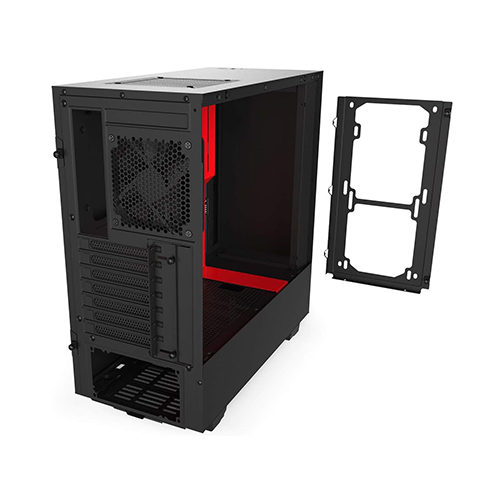 Case - NZXT H510 Black-Red - 2x120 Fan