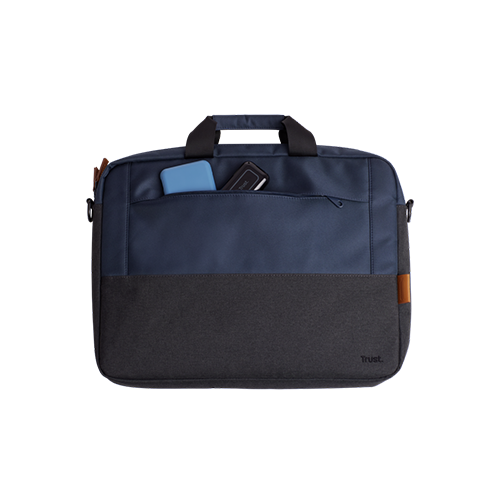 ნოუთბუქის ჩანთა - Trust Lisboa Black-Blue For 16 Inch