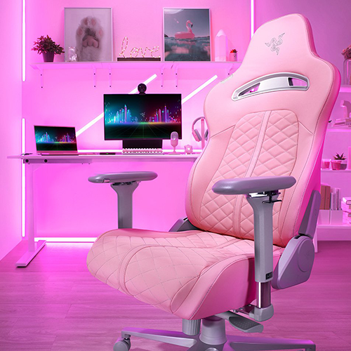 Computer Chair - Razer Gaming Chair Enki Pink (Quartz)
