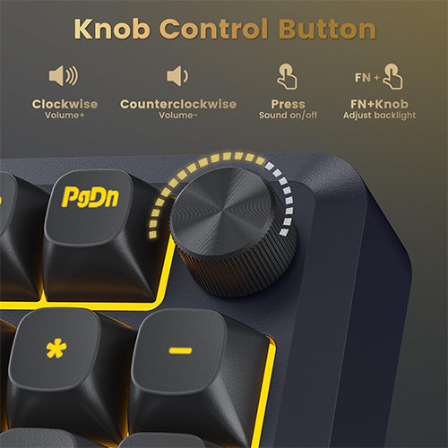 უკაბელო ტენვადი მექანიკური კლავიატურა - Redragon K688GB RGB Pro Linear Switch Black WL BT