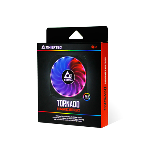 ქეისის გაგრილება - Chieftec Tornado 120 mm ARGB