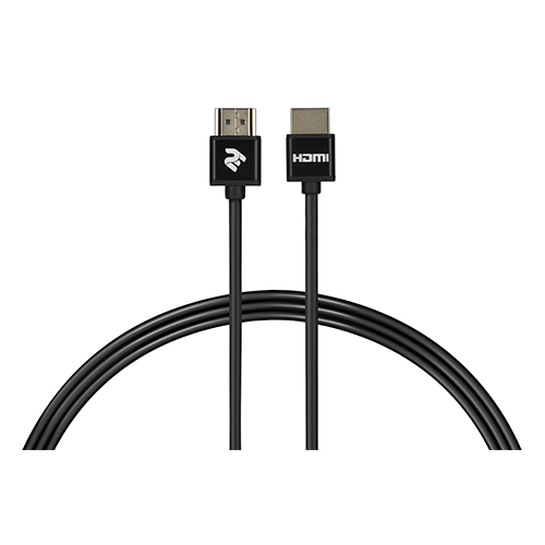 HDMI კაბელი - 2E Slim High Speed Aluminum Black 2 მ