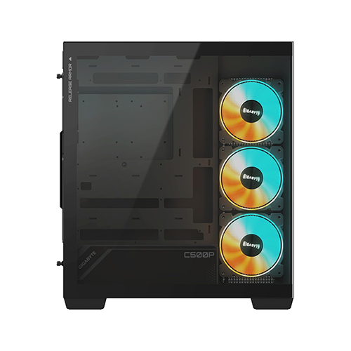 ქეისი - Gigabyte C500 Panoramic Stealth Black - 4x120 Fan ARGB