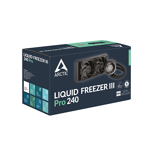 პროცესორის წყლის გაგრილება - Arctic Liquid Freezer III Pro 240 mm Black