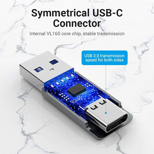 გადამყვანი - Vention CDPH0 USB To Type-C