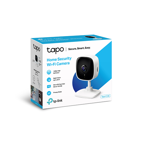 შიდა ვიდეო სათვალთვალო კამერა - Tapo C100 TP-Link Home Security Wi-Fi Camera