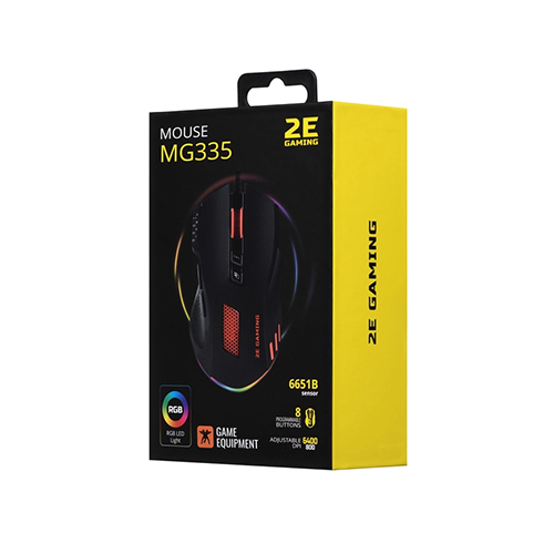 მაუსი - 2E Gaming MG335 RGB USB Black