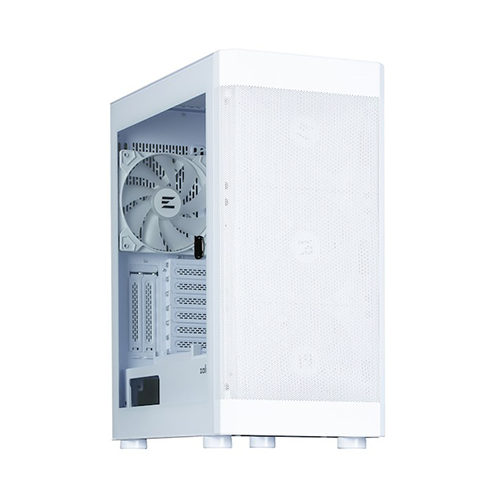 ქეისი - Zalman I4 TG White - 4x120 Fan RGB