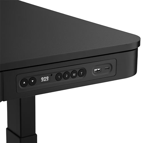 Computer Desk - 2E CE218B-Motorized With Height Adjustment Black