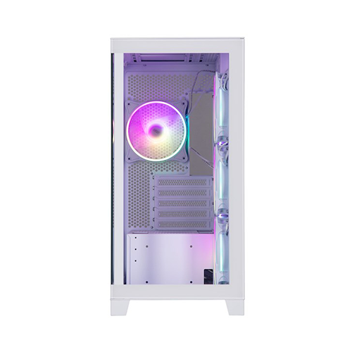 ქეისი + პულტი - 2E Gaming Fantom GK701W White - 4x120 Fan ARGB