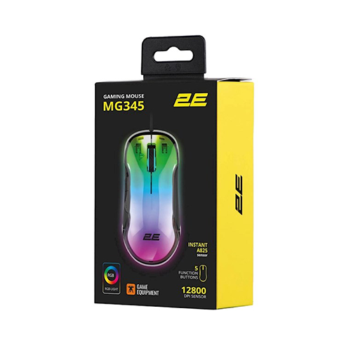 მაუსი - 2E MG345 RGB USB Transparent