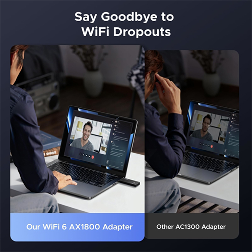 USB Wi-Fi მიმღები - Ugreen AX1800