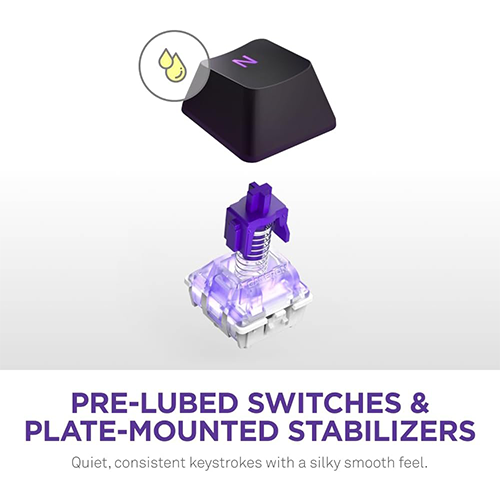 მექანიკური კლავიატურა - NZXT Function 2 Elite Mini TKL RGB Black