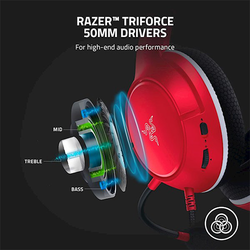 ყურსასმენი - Razer Kaira X For Xbox - Pulse Red