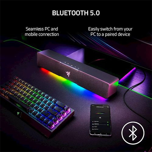 უკაბელო Bluetooth დინამიკი - Razer Leviathan V2 X 7.1 USB-C BT RGB Black