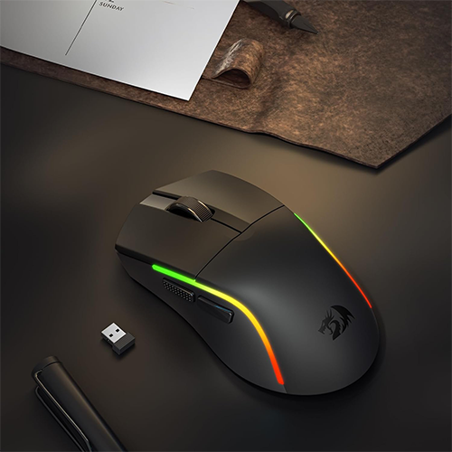 უკაბელო მაუსი - Redragon M816 RGB Deicide Black WL