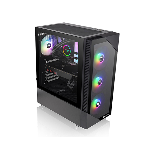 Case - Thermaltake View S200 TG ARGB Black - 3×120 Fan ARGB