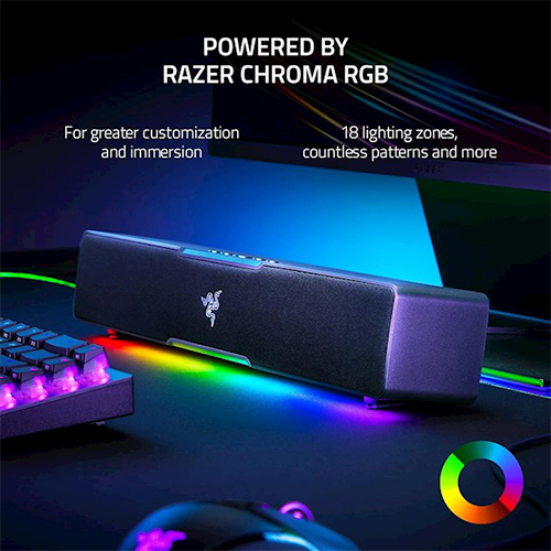 უკაბელო Bluetooth დინამიკი - Razer Leviathan V2 X 7.1 USB-C BT RGB Black