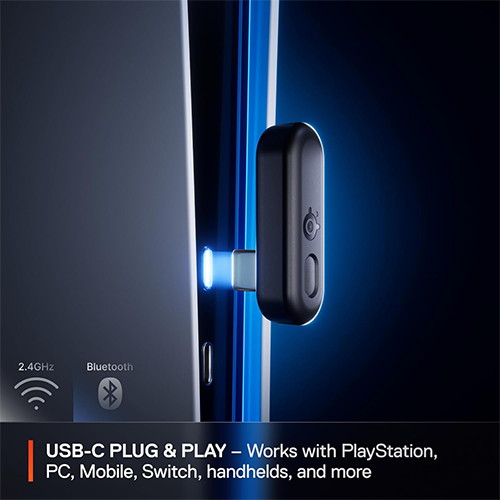 უკაბელო Bluetooth ყურსასმენი - SteelSeries Arctis Nova 3P Black WL BT