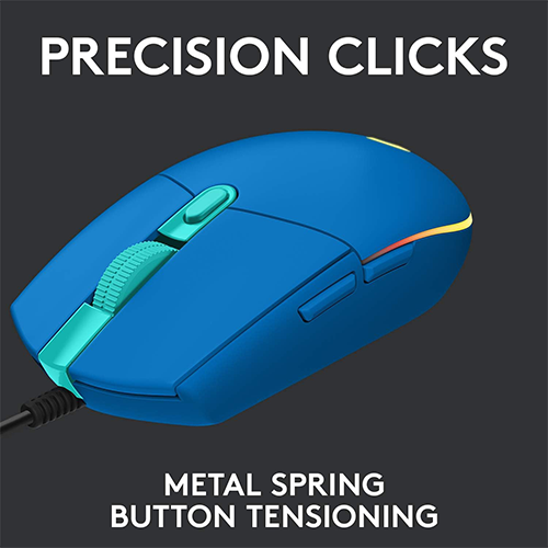 მაუსი - Logitech G203 Lightsync Corded Blue