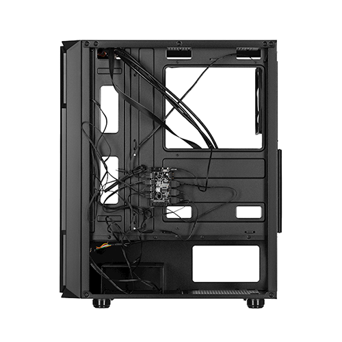 ქეისი - 2E Gaming Hexagon G338 Black - 3x120 Fan ARGB